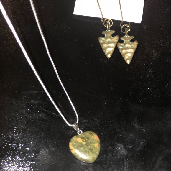 Matching Necklace and Earring Set - Picture 2 of 5